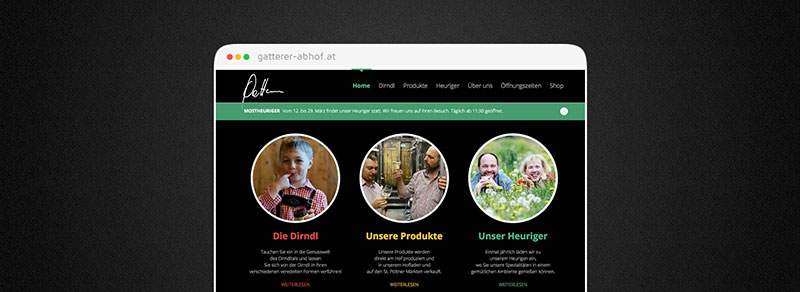 Website: Gatterer Abhof