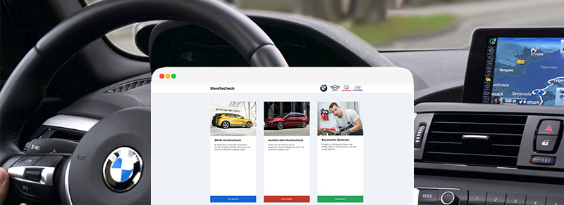 Webiste für Slawitscheck BMW, Autohandel und Karosserie-Zentrum