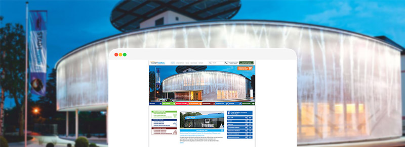 Website für Stadtwerke Amstetten