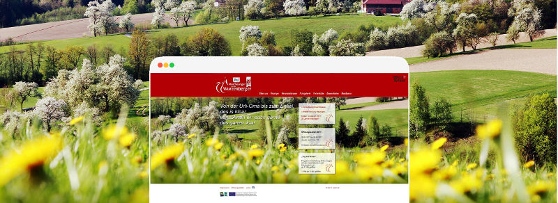 Responsive Website von Mostheurigen Wurzenberger