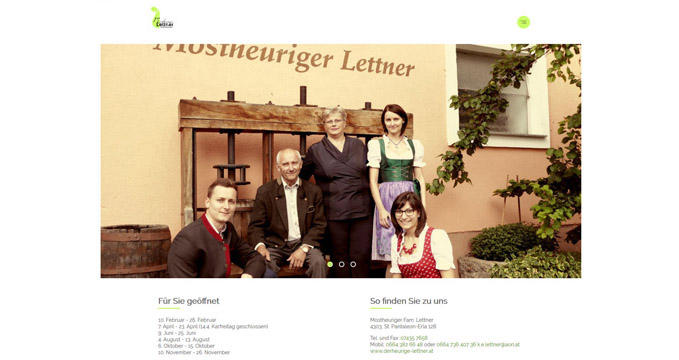 Website Launch Mostheuriger Lettner