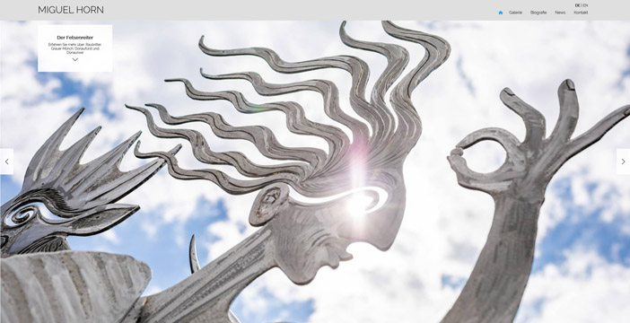 Online-Portfolio für Miguel Horn