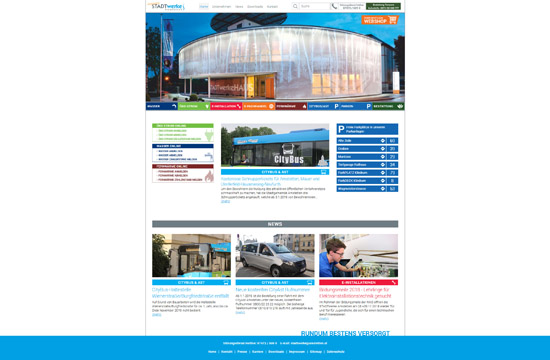 Website für Stadtwerke Amstetten