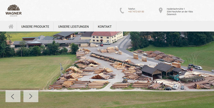 Website: Sägewerk Alfred Wagner GmbH