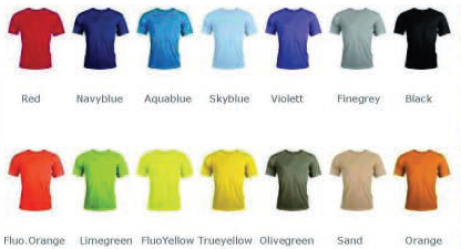 Runningshirts ProAct in verschiedenen Farben
